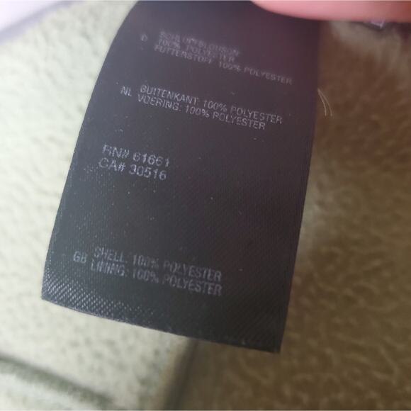 The North Face Light Green Fleece Full Zip Jacket Women's Size Large White Sides - Picture 9 of 16